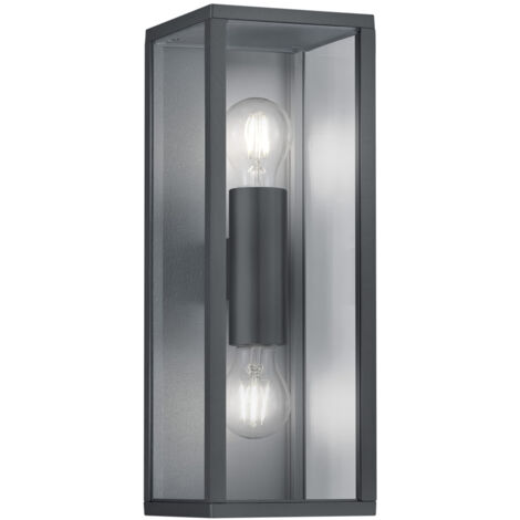 Aplique Garonne Antracita Doble Luz Arriba y Abajo IP44 Trio Lighting
