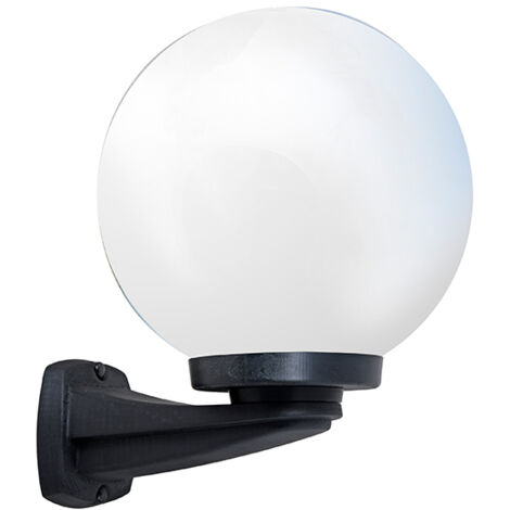 Aplique GLOBE 1xE27 IP55 resina negra