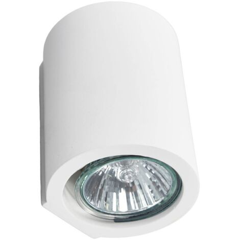 Aplique GU10 Miroslaw en blanco, de escayola