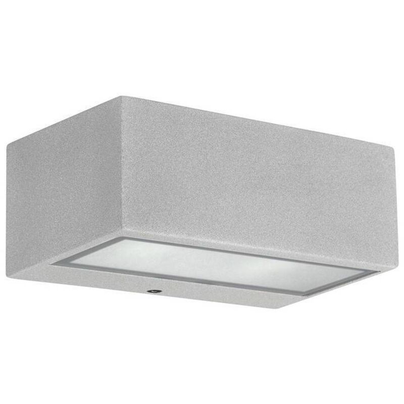Leds-c4 - Nemesis Aluminium - 1 luz de pared exterior gris claro IP44