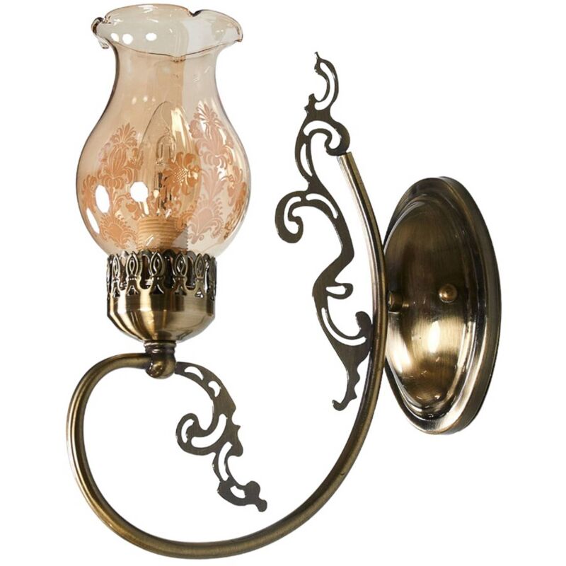 

Lindby - Aplique Heti de estilo antiguo pantalla de cristal
