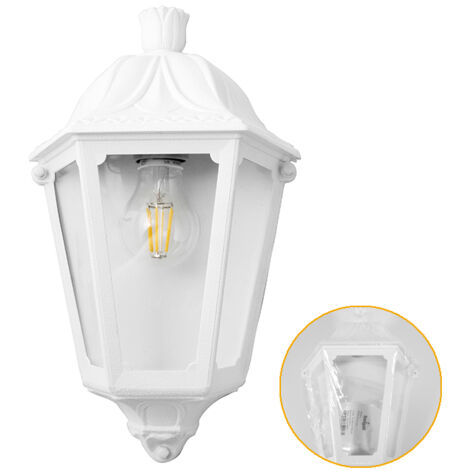 Aplique IESSE 1xE27 IP55 resina blanca