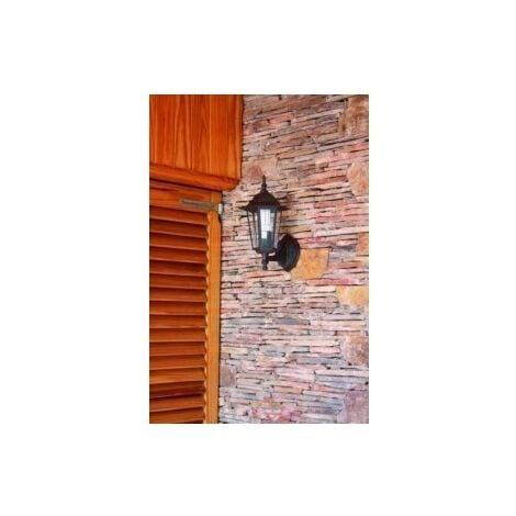 Aplique Iluminacion Negro Metal Luxform Exterior Ascendente Illux1101Z