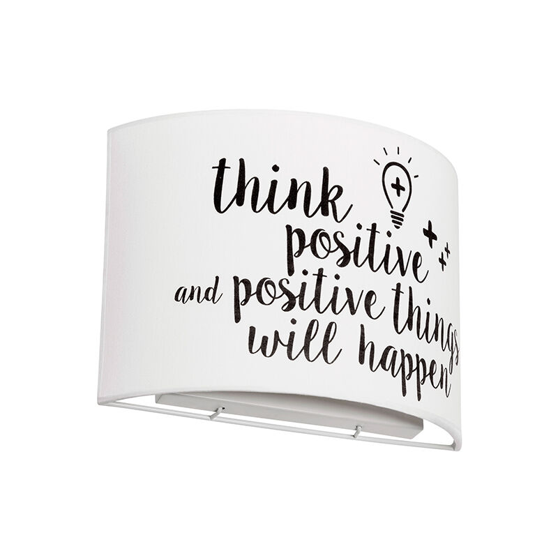 

Aplique de pared Infantil 2xE27 Tela Blanco y Negro