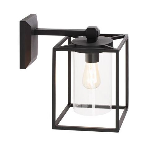 Aplique Inferior E27 linea domus negra
