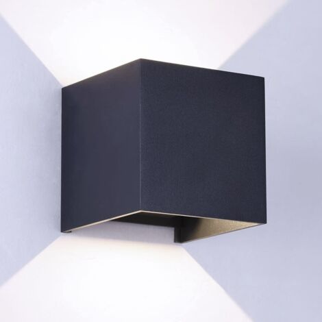 Aplique IP54 Open LED 2x5W 4000K Antracita