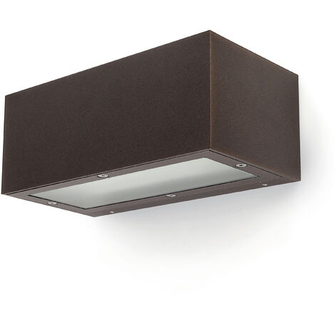 Aplique ISORA IP65 LED SMD 2x8.30W 1500lm(840lm) CRI80 3000K up-down Marrón cobrizo