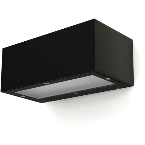 Aplique ISORA IP65 LED SMD 2x8.30W 1500lm(840lm) CRI80 3000K up-down Negro