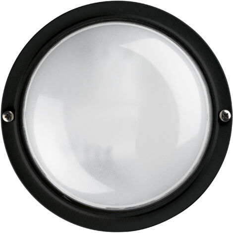 Aplique IVER Round IP65 LED SMD AC 9W 1120lm CRI80 4000K Negro