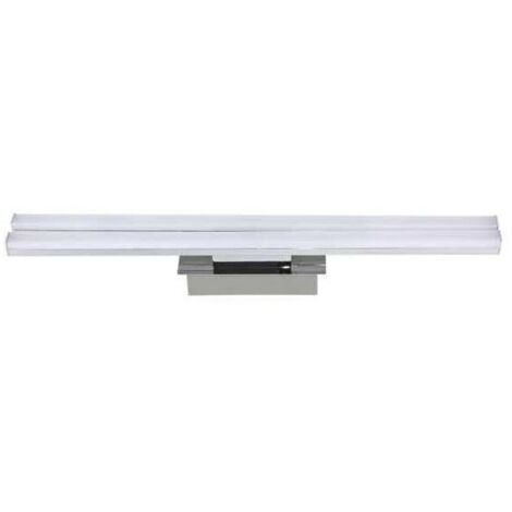 Aplique jorgina 2x10w led 1600lm 3000k l.55,5xan.7xal.8cm cromo
