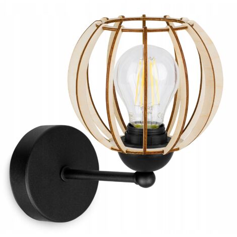 APLIQUE, LÁMPARA CUADRADA, LÁMPARA DE TECHO, PANTALLA DE MADERA, LED