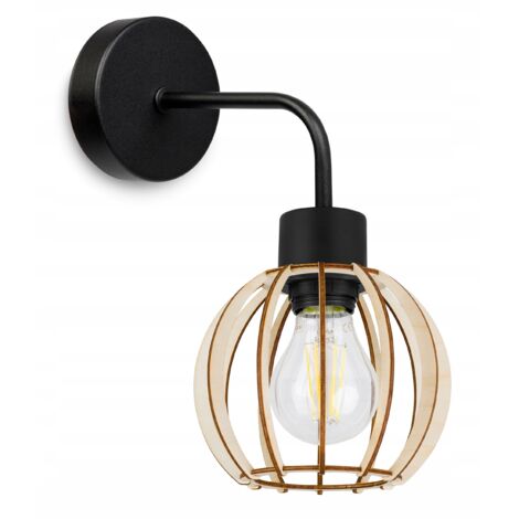 APLIQUE, LÁMPARA CUADRADA, LÁMPARA DE TECHO, PANTALLA DE MADERA, LED