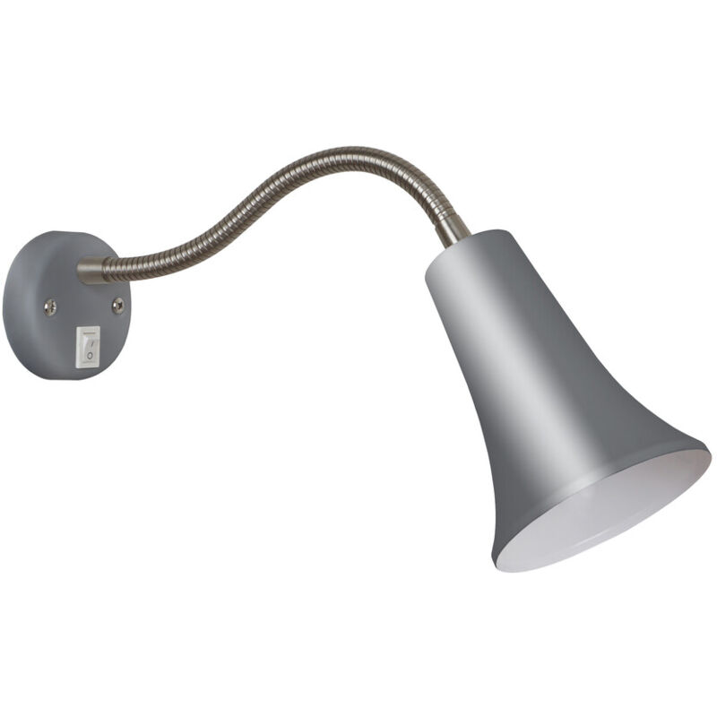 

Aplique lector de pared plata modelo Kawar E27 75x280mm. ( 21046) - Ledesma