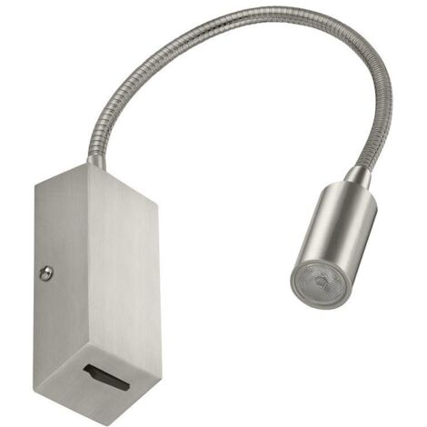 Aplique lector tilt LEIDEN LED SMD 3W 240lm CRI80 3000K 35º Niquel satinado