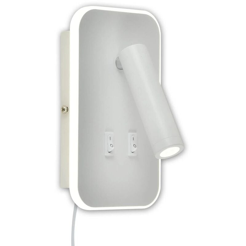 

Lúzete - Aplique Led 10W+1W 4000K Blanco Cuadrado Hermine