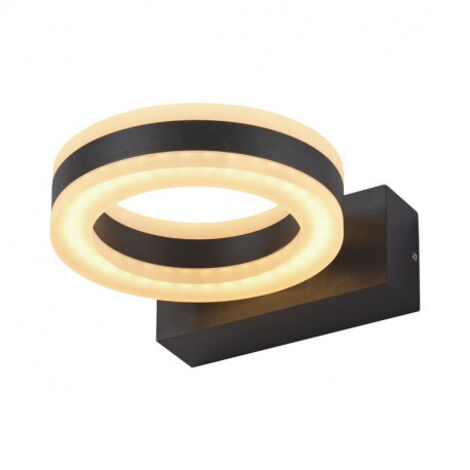 APLIQUE LED 12W REDONDO 4000K GRIS ANTRACITA IP54