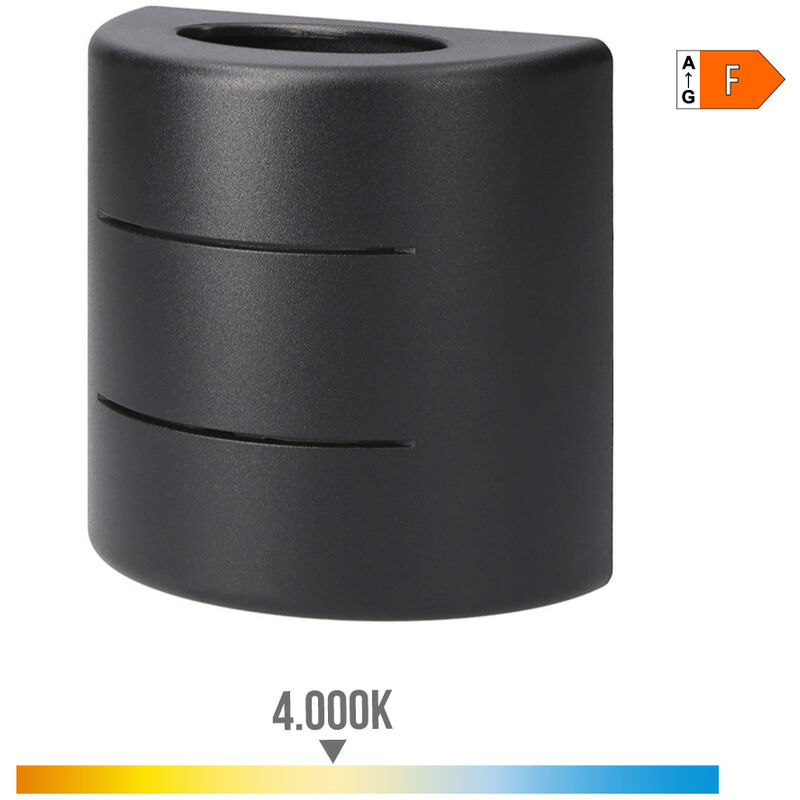

Aplique led 6w 60lm 4.000k luz dia ovalado con rayas - EDM