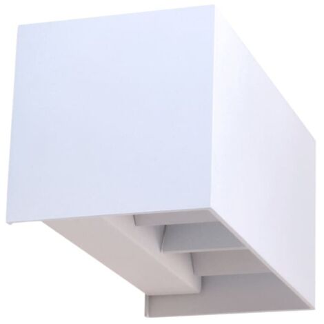 CRISTALRECORD Aplique LED COB "Open" de cuatro luces (20W 4000K 700lm) – Blanco mate