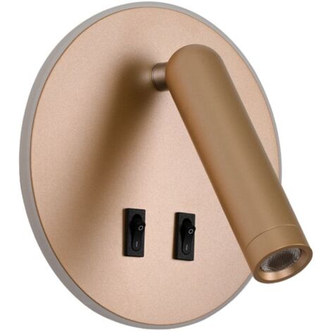 Aplique LED de 8W con foco e interruptor FURLA WL537421GD Italux