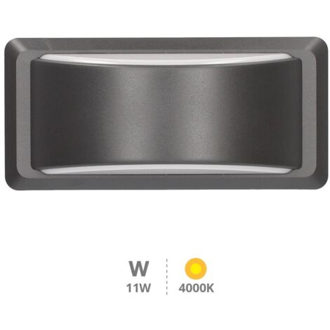 Aplique LED de exterior Anthe 12W 4000K 300 lm IP65 Gris antracita