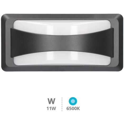 Aplique LED de exterior Anthe 12W 6500K 600 lm IP65 Gris antracita