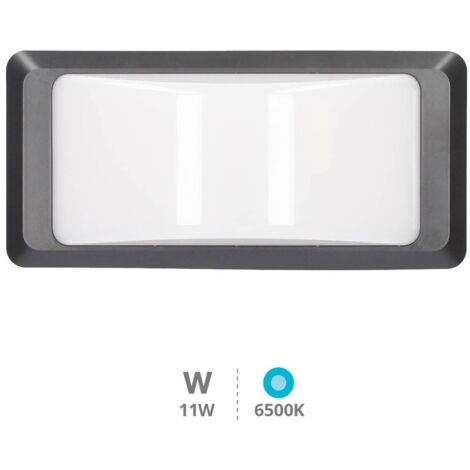 Aplique LED de exterior Anthe 12W 6500K 950 lm IP65 Gris antracita