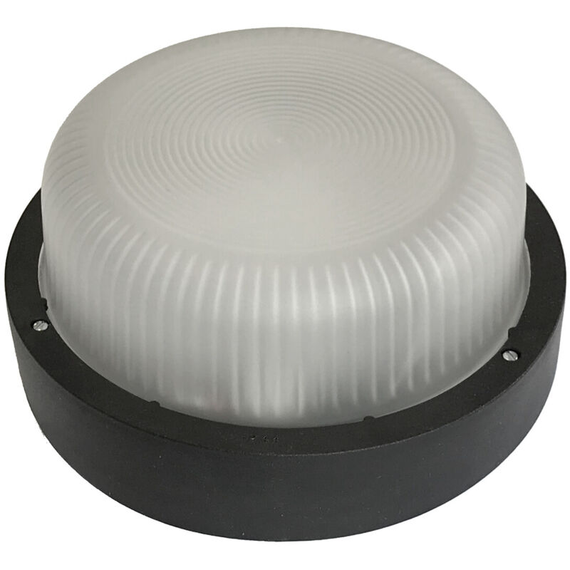 

Aplique Led de exterior redondo negro 6W 4000°K IP44 (Fenoplástica 7210NLED)
