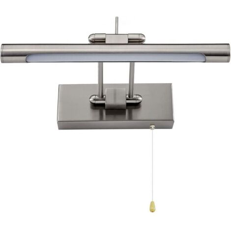 Aplique LED de pared para baño - Interruptor de tirador - Espejo ajustable IP44 - 4000K 35 cm/6 W