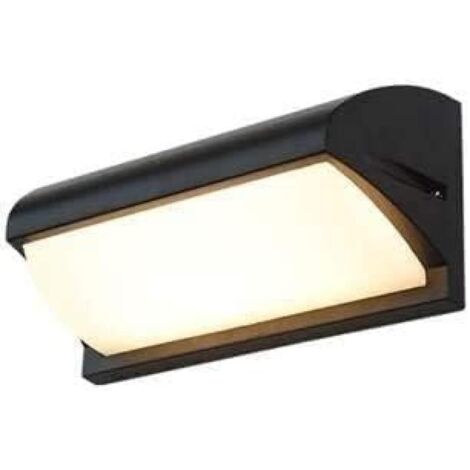 Aplique LED de pared para exterior, resistente al agua y a la corrosión, de estilo moderno y elegante, con luz cálida, fabricado en acero inoxidable y aluminio. Ideal para entradas de vehículos.
