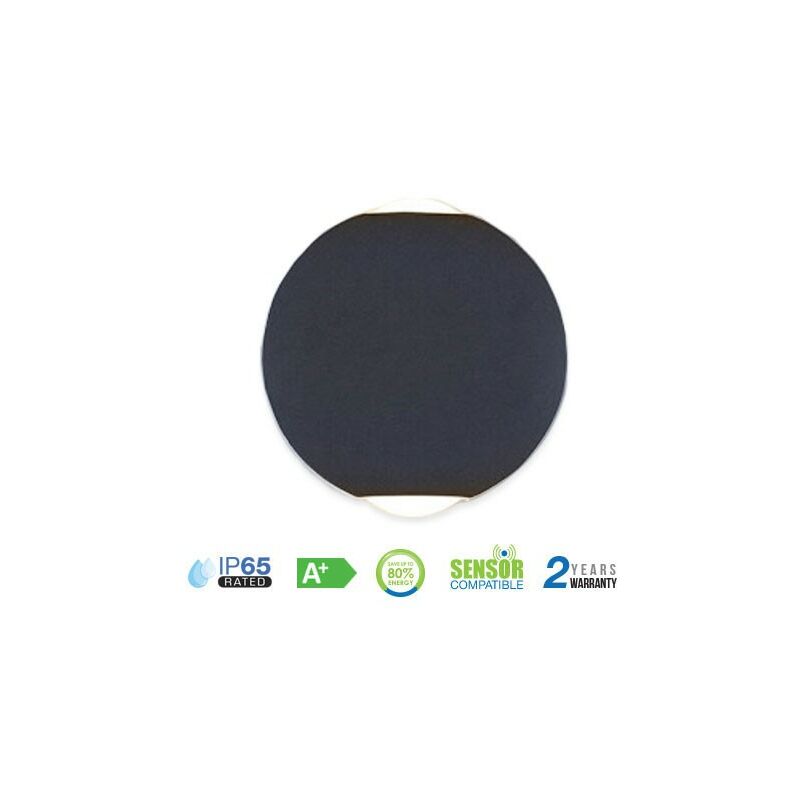 

Aplique LED de pared Serie Candy 6W 90° IP65 Negro Temperatura de color - 3000K Blanco cálido