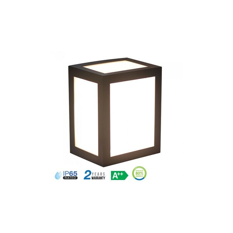 

Aplique LED de pared Serie Cubik 12W 140° IP65 Negro Temperatura de color - 3000K Blanco cálido