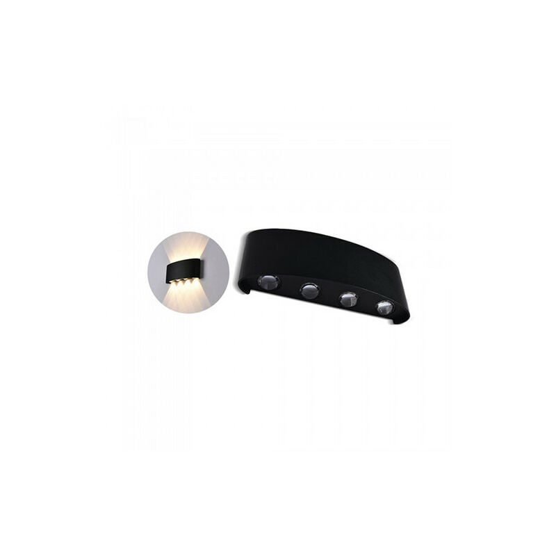 

Aplique LED de pared Serie Exclusive 8W 150° IP54 Negro Temperatura de color - 3000K Blanco cálido