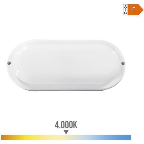Aplique LED EDM 32404 Blanco Aluminio Plástico F 18 W 120 W 1820 Lm E27 Oval (4000 K)