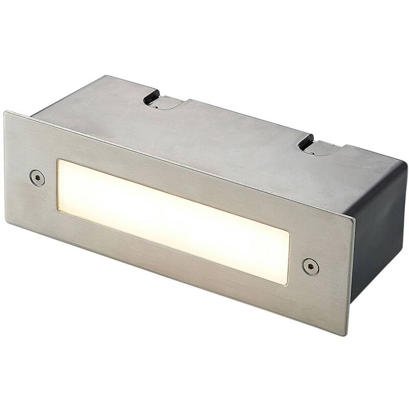 

Aplique LED empotrado Roni acero inoxidable 19,5cm