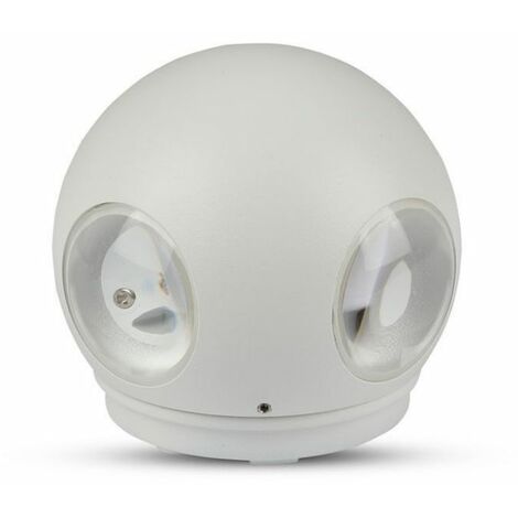 Aplique LED esférico V-TAC 4 LED COB 4W Blanco Blanco Natural IP65