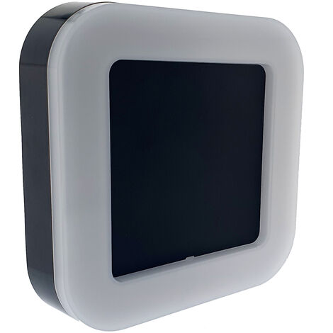 APLIQUE LED EXTERIOR 15W SERIE LUZ-BS 1020Lm 4000K IP65 190x190x45mm NEGRO