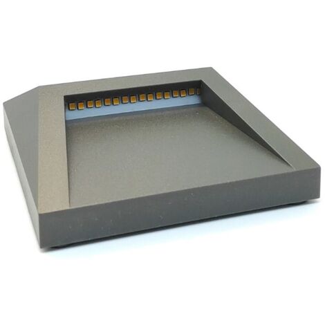 Aplique Led Exterior Cuadrado IP65 1,2w 3000k