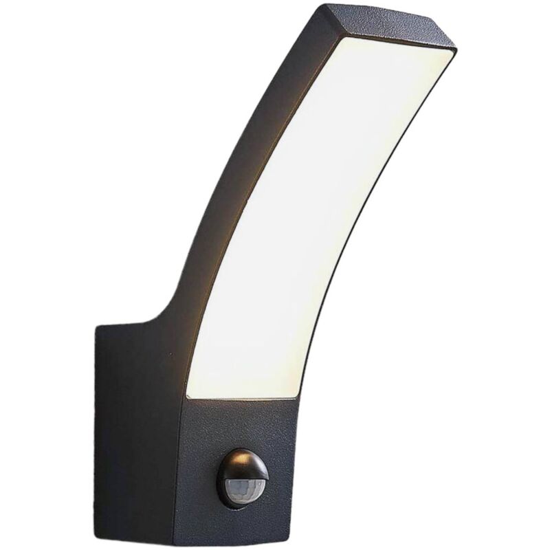 

Lindby - Aplique LED exterior Ilvita, antrac., con sensor