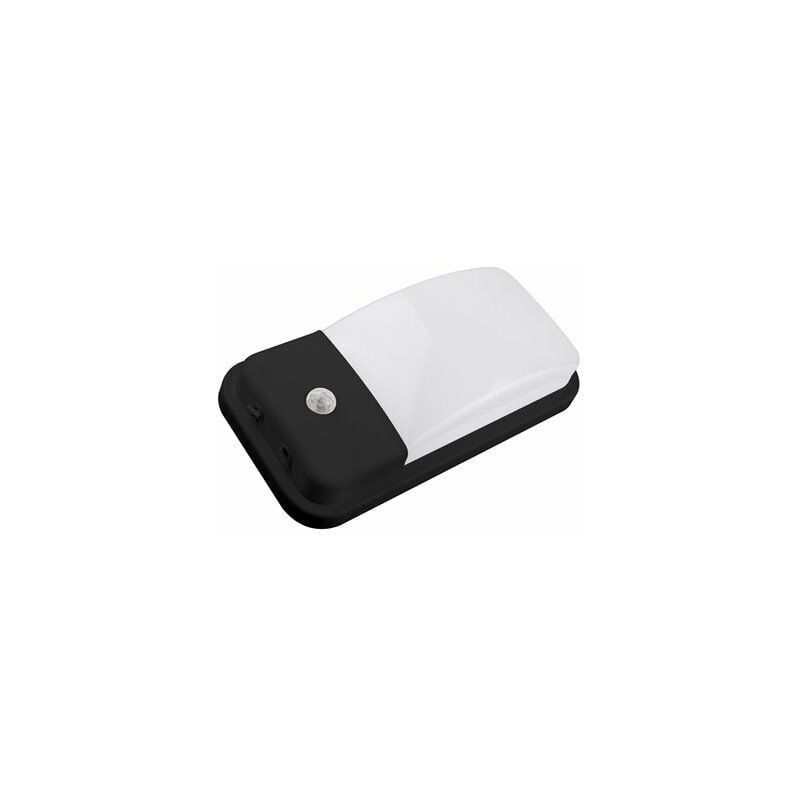 Alfa - Aplique led matel IP65 sensor 20W negro 6400K