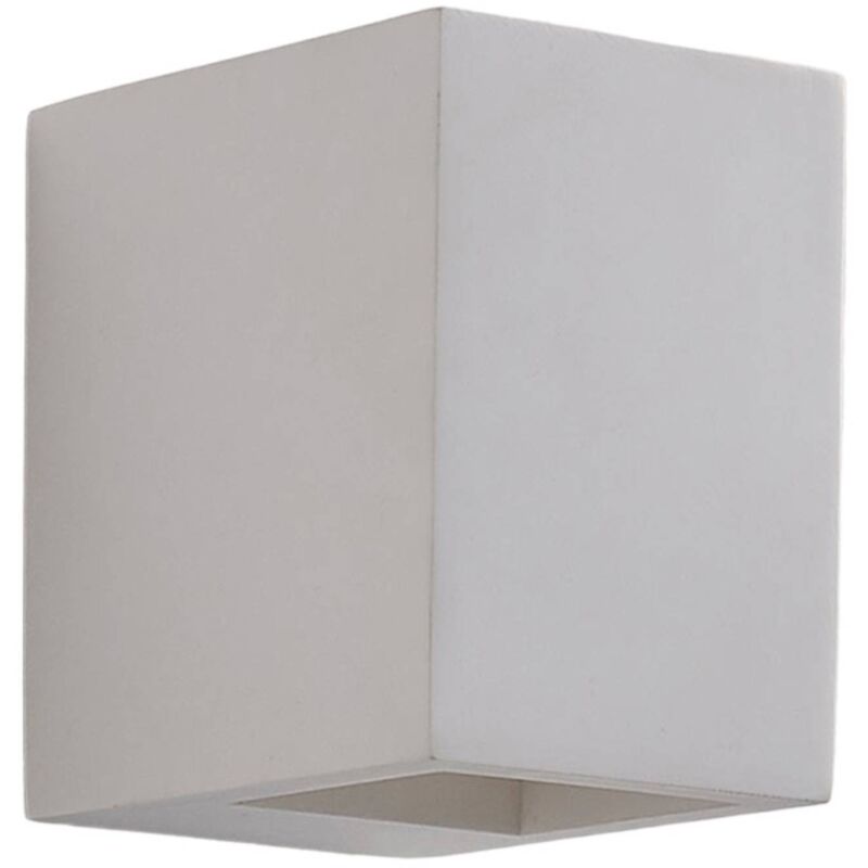 

Lindby - Aplique LED Jannes de escayola, blanco