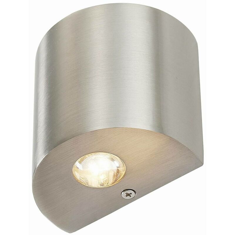 

Lindby - Aplique LED Lareen semicircular, níquel satinado