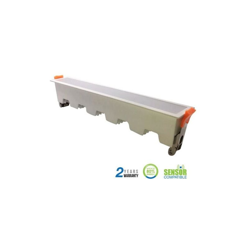 

V-tac - Aplique LED lineal empotrable 20W 120° PRO Temperatura de color - 6400K Blanco frío