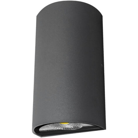 Aplique led luxe exterior IP54 matel semicircular 6W 4200K