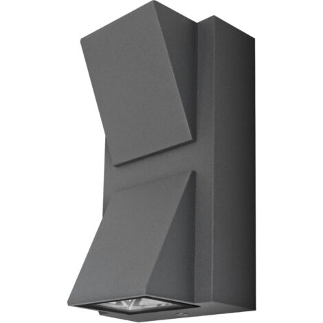 Aplique led luxe exterior IP54 matel trapecio 6W 4200K