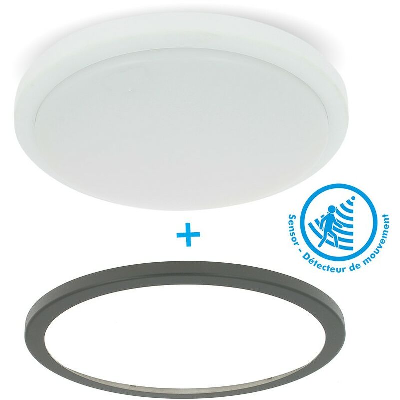 

Aplique LED MERIBEL 18W Sensor exterior Rueda exterior negro o blanco