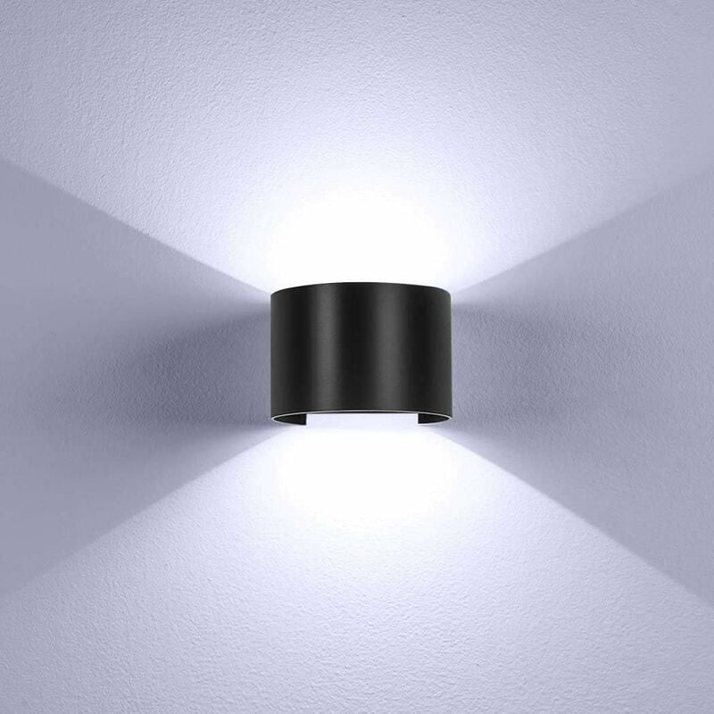 

Stoex - Apliques de Pared Led Moderno Negra Lámpara de Pared Semicírculo Posmoderno Lámpara de Pared Simplicidad Nórdica para Dormitorio Corredor 6W