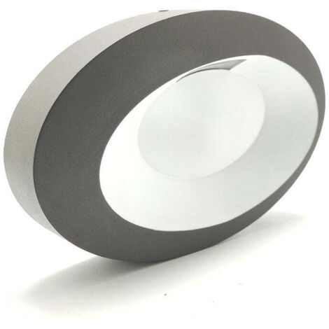 Aplique Led Oval de Pared Exterior IP54 6w 3000k
