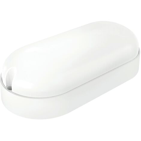 Aplique led oval exterior matel sensor 9W 6400K blanco