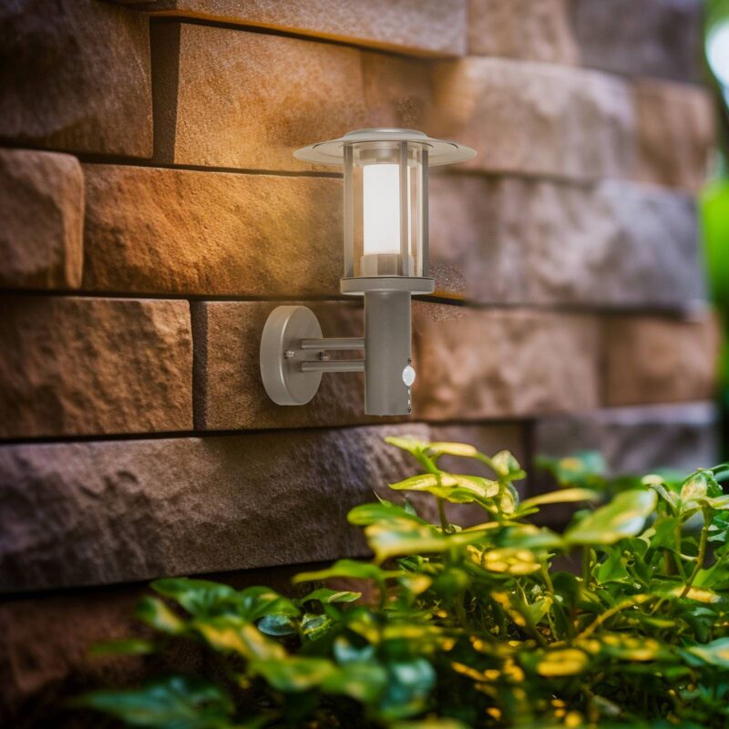 

Aplique LED para exterior Gregory, gris, sensor