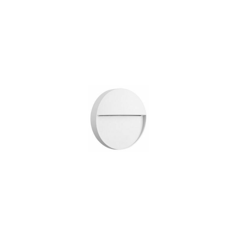 

Aplique led pared de exterior circular Baker de Mantra | ø11cm | Blanco